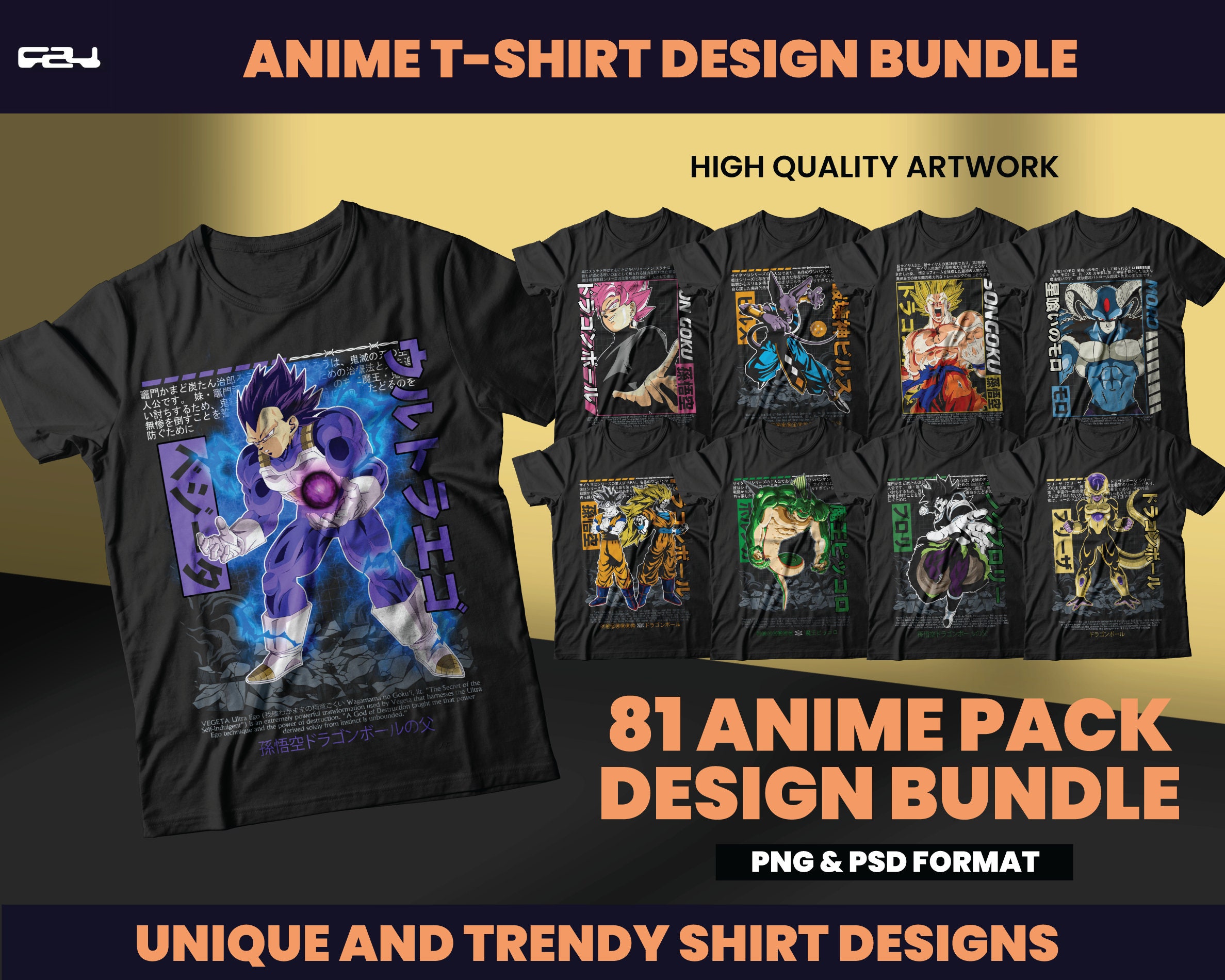 Anime PNG Designs for T Shirt & Merch