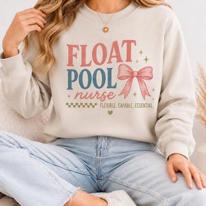 Float Pool Nurse Flexible Capable Essential | Comfort Colors Nurse T Shirt