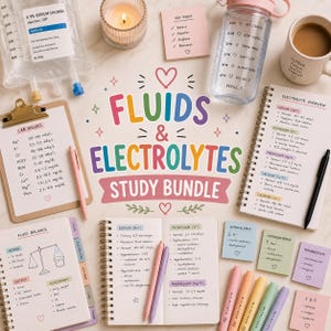 Fluid Electrolyte Study Guide | NCLEX Nursing Cheat Sheets (PDF Download)