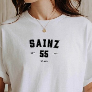 Carlos Sainz F1 Shirt | Ferrari Formula 1 T-Shirt | Carlos Sainz Formula 1 Gift | Minimalist Formula 1 Apparel | F1 Gift Unisex