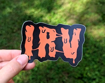 Irvington Indiana Sticker - Historic Indy Neighborhood Vinyl Decal, Irvington IN, Indianapolis Souvenir