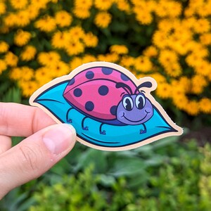 Ladybug Vinyl Sticker - Charming Nature-Inspired Decal for Laptops, Water Bottles, and Notebooks