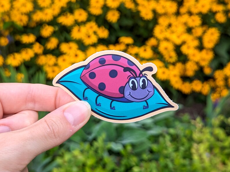 Ladybug Vinyl Sticker - Charming Nature-inspired Decal for Laptops ...