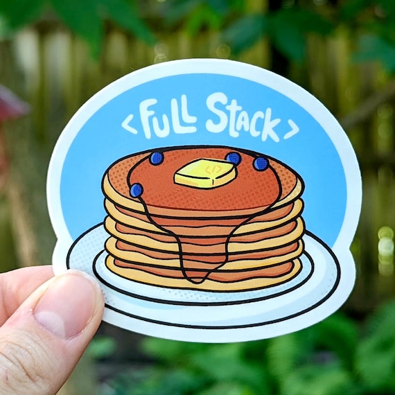 Full Stack Developer Waterproof Sticker, Gift for Software Engineers, Computer Science Decal