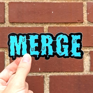 Merge Sticker - Software Engineer Vinyl Decal, DevOps and Release Manager Gift, Perfect for Laptops and Water Bottles