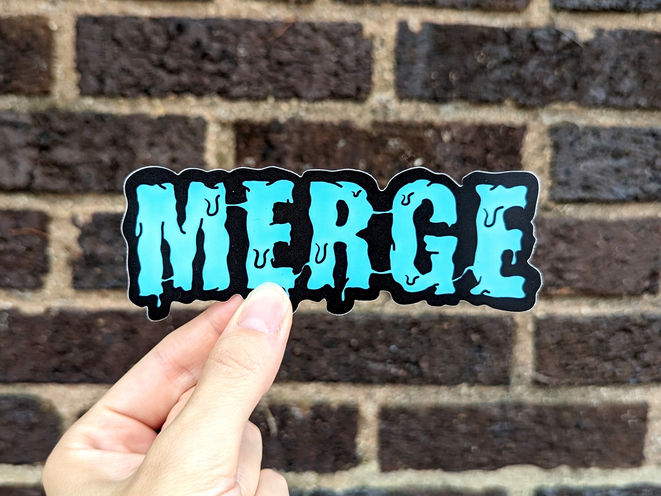Merger Sticker Merge Sticker: Software Engineer Gift, Waterproof Vinyl Decal - Etsy