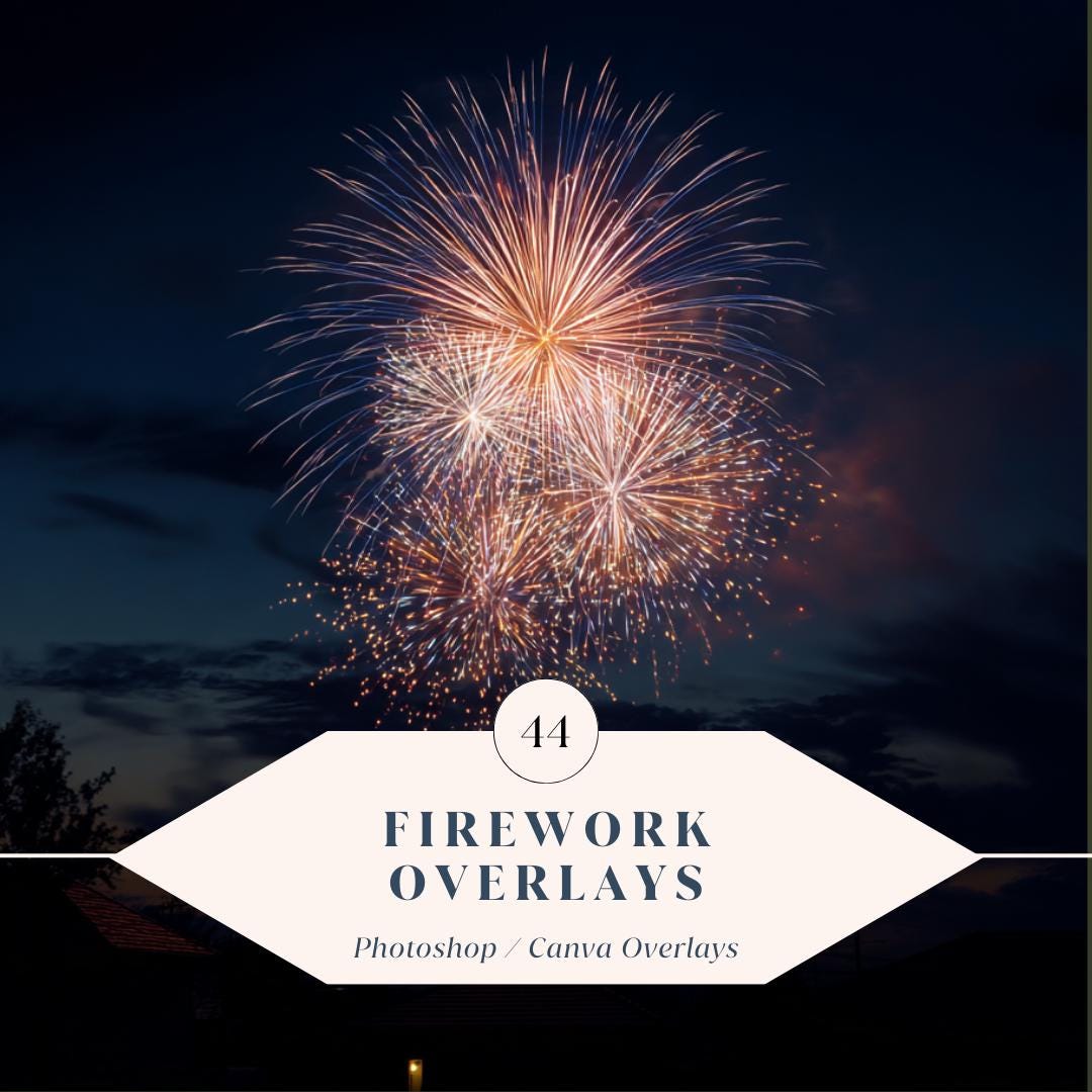 44 Firework Overlays – Realistic Fireworks Burst Effects for Photoshop ...