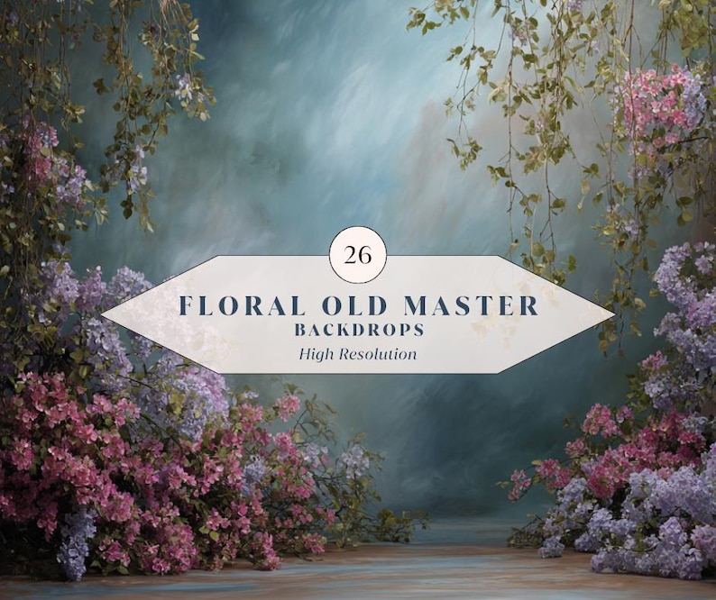 26 Floral Old Master Backdrops – Floral Studio Backgrounds for ...