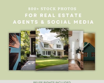 800+ vastgoedstockfoto's, interieur-, exterieur- en lifestyleafbeeldingen met hoge resolutie voor makelaars, sociale media en marketing