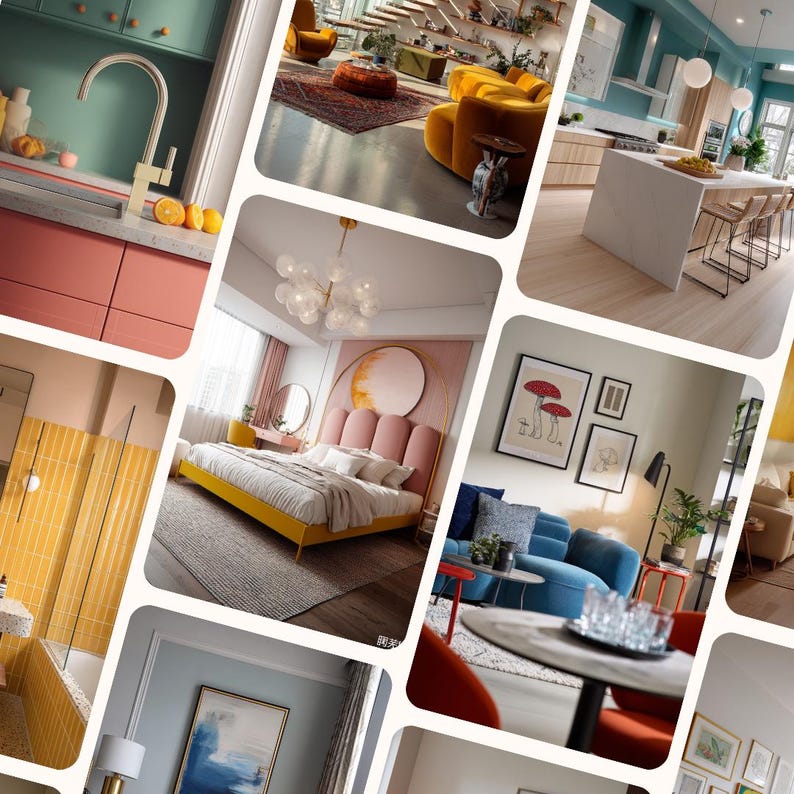400+ Luxury Interior Stock Photo Bundle – Modern, Mid Century, Real Estate + French Villa Aesthetic Images | Canva & Photoshop image 3