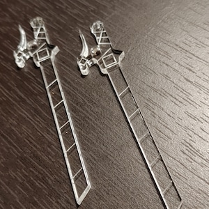 ODM AoT Gear Sword Inspired Acrylic Earrings