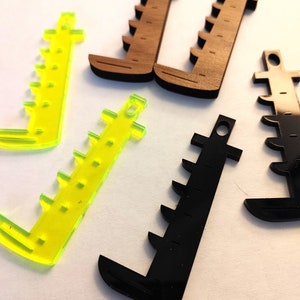 Zabimaru-Inspired Anime Acrylic Earrings | Bleach Jewelry