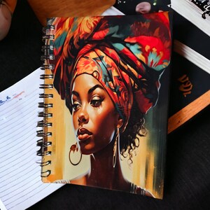 Afrocentric Handmade A6 Pocket Notebook,Black Girl Magic