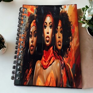 Afrocentric Handmade A6 Pocket Notebook,Black Girl Magic