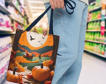 Pumpkin Farm Tote Bag - Herbsternte, Bauernmarkt