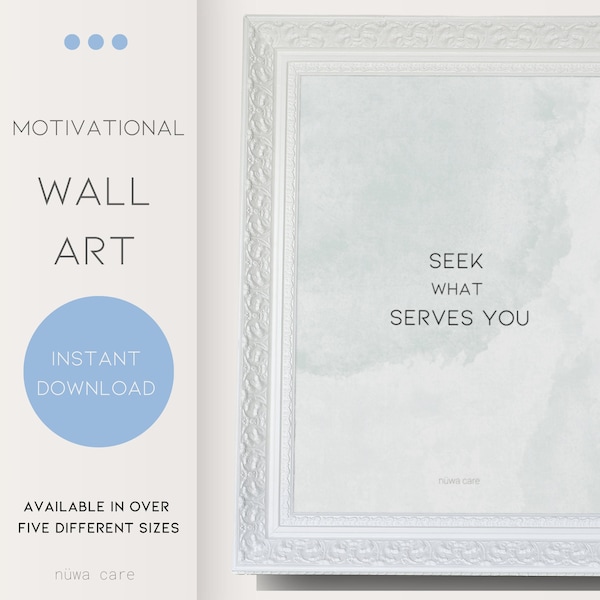 Motivational wall art affirmations wall art beige aesthetic poster art home office bedroom art digital art instant download