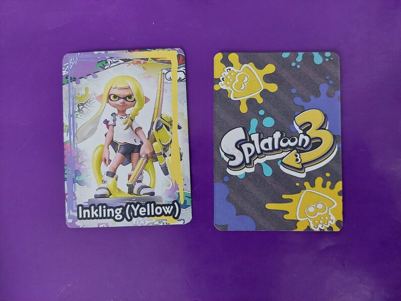 Splatoon 3 Amiibo Cards Etsy
