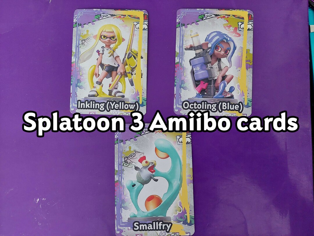 Splatoon 3 Amiibo Cards Etsy