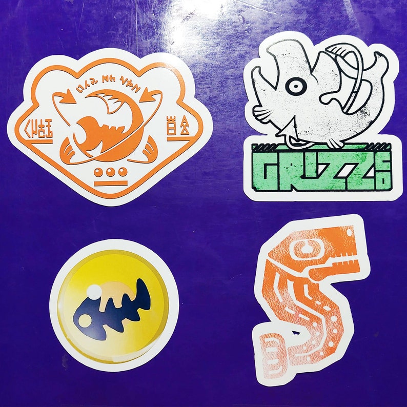 Splatoon Salmon Run Stickers image 1