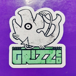 Splatoon Salmon Run Stickers Grizzco Green logo