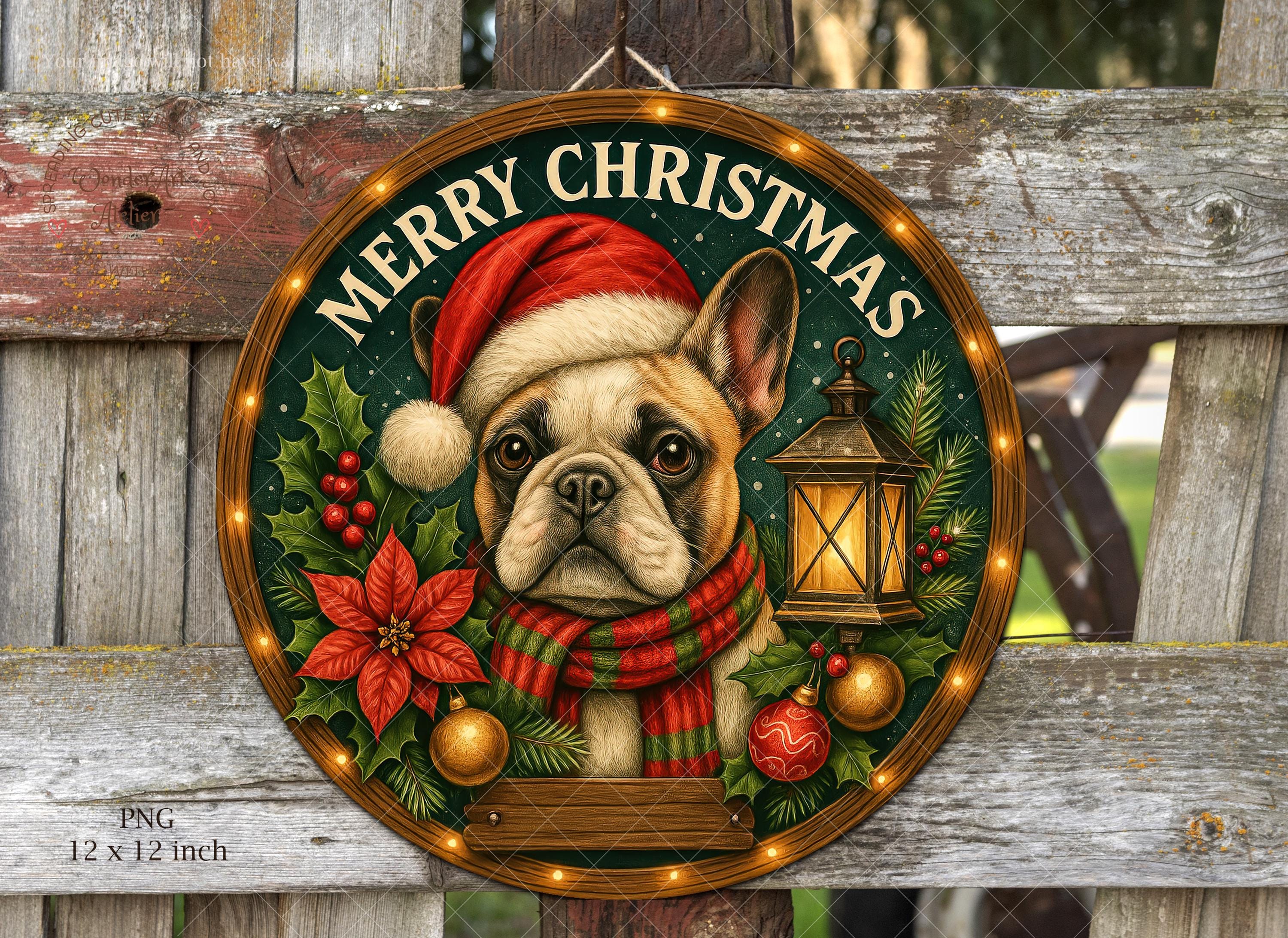 Glitzhome Targa Natalizia In Legno 'Have A Dog-Gone Merry Christmas' – Con Luci LED, 30,5 Cm, Batterie Non Incluse - 3