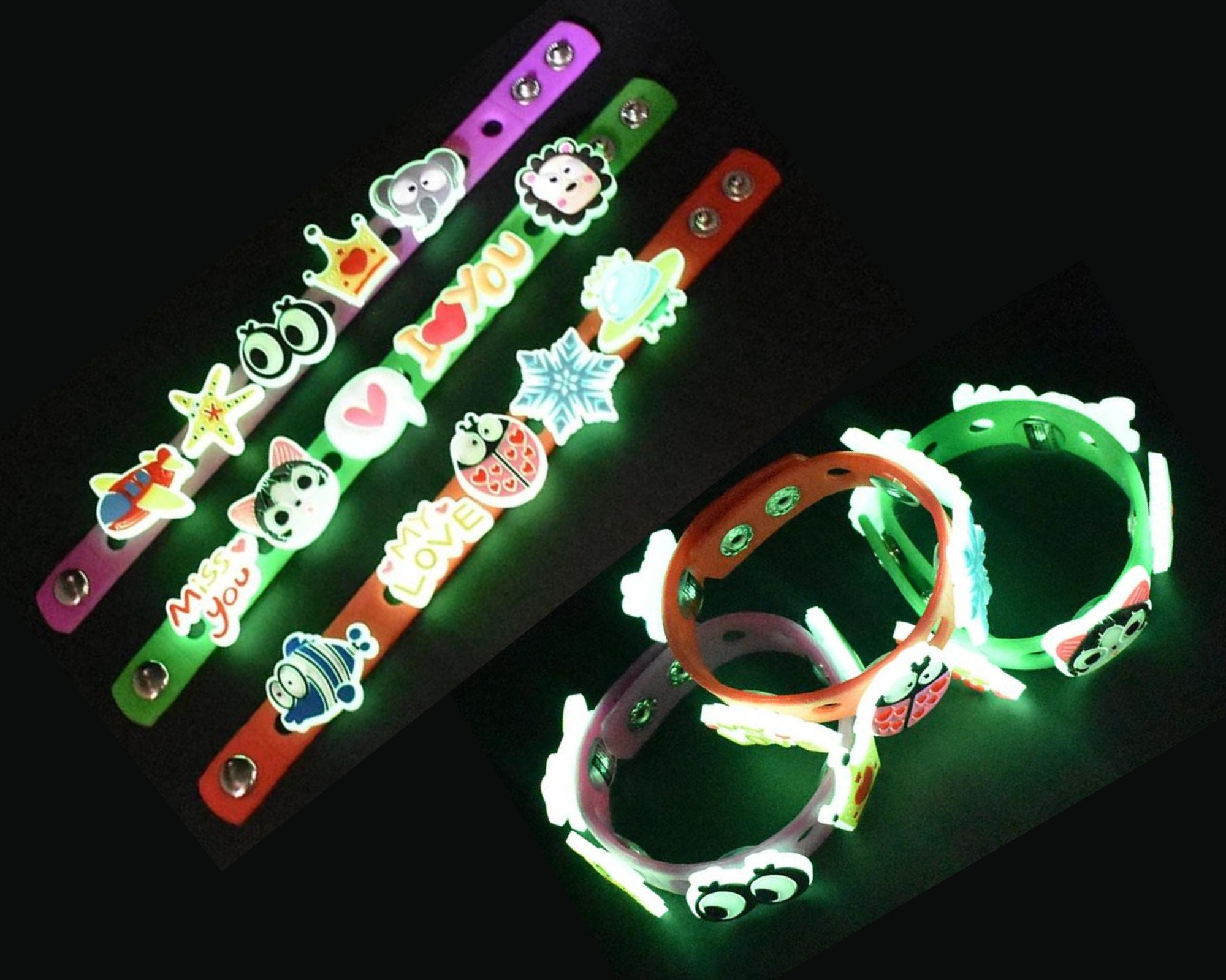 Glow in the Dark Croc Charms Luminous Crocs Charms Mystery Etsy