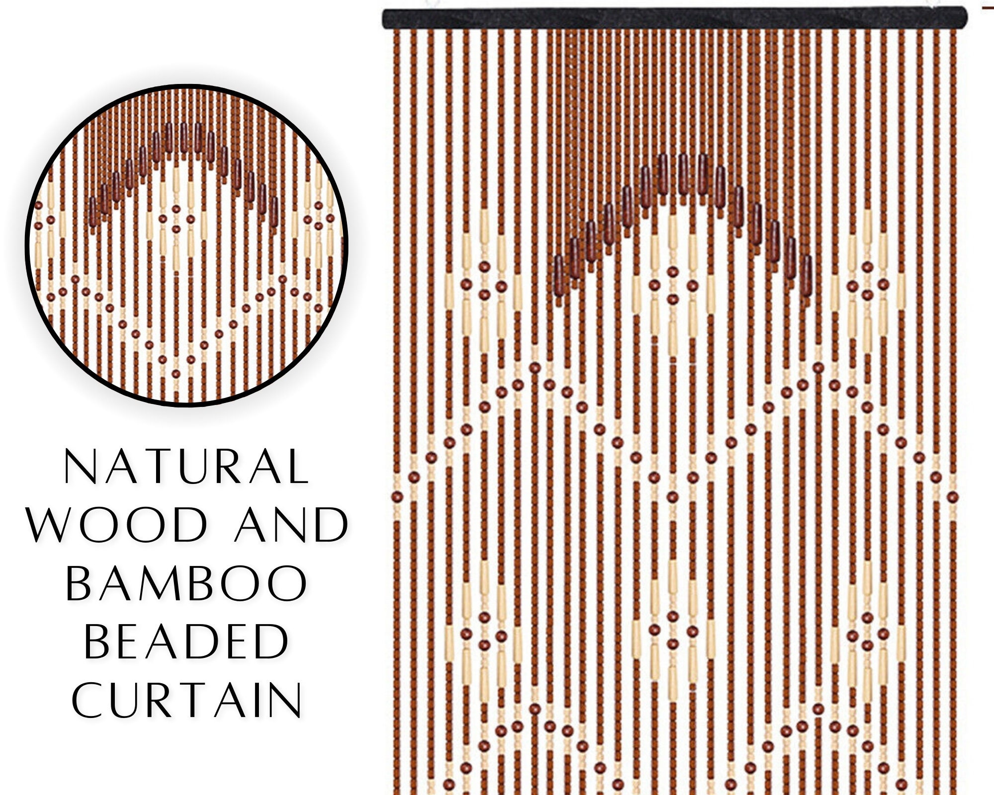 Retaliate Øjeblik Udførelse Bamboo Bead Curtain - Etsy