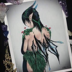 Fairy girl art print