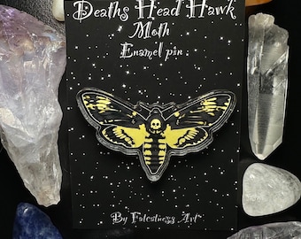 Deaths Head Hawk Moth Enamel Pin Moth pin