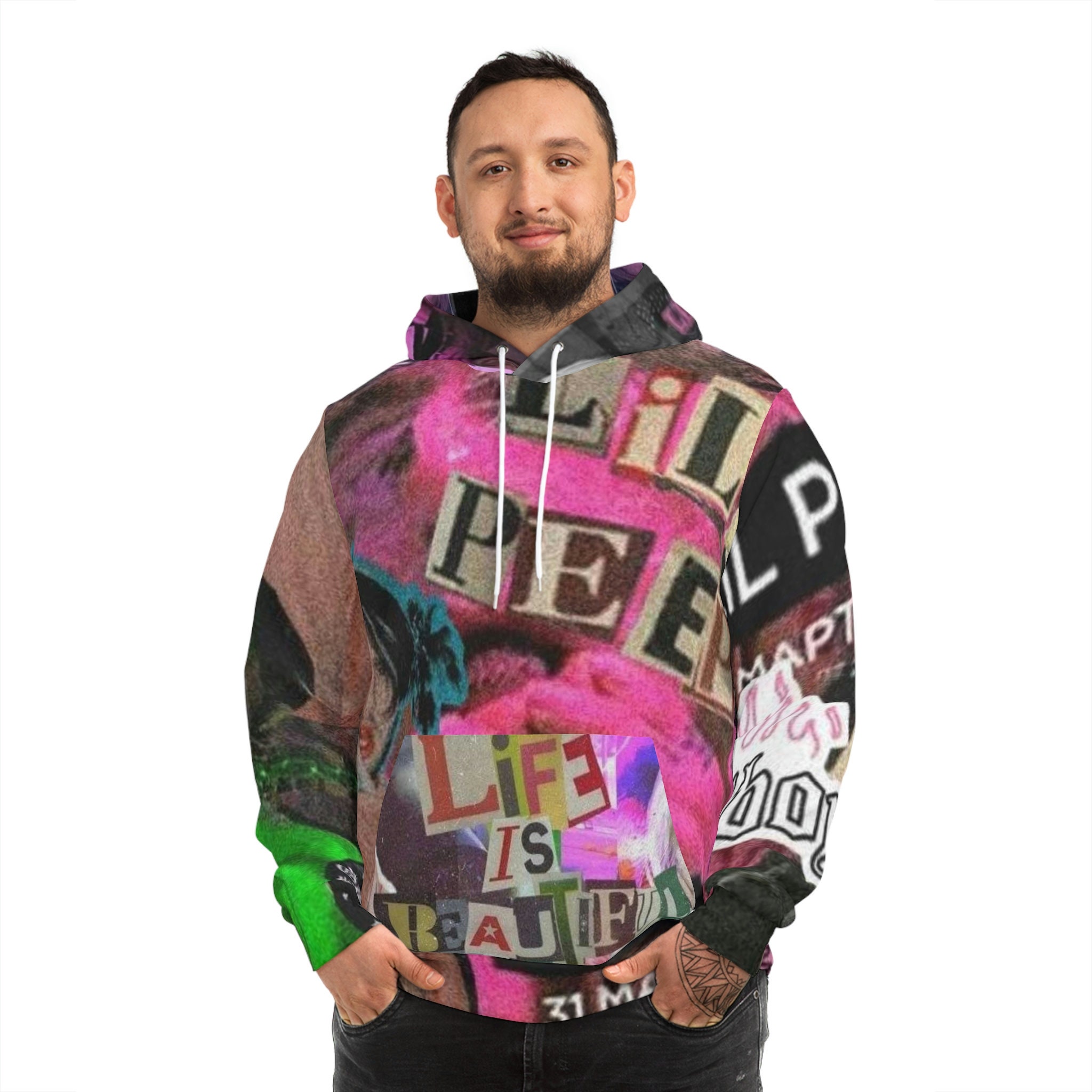 Lil peep bear hoodie hotsell