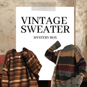 Vintage Sweater Mystery Box | Grandpa Sweater Mystery Box