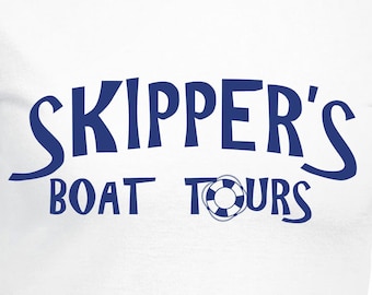 Skipper's Boat Tours Cut Files | Cricut | Silhouette Cameo | Svg Cut Files | Digital Files | PDF | Eps | DXF | PnG | Gilligan