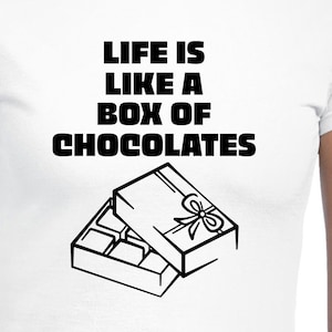 Het leven is als een doos chocolaatjes gesneden vijlen | | Cricut Silhouet Cameo | Svg Cut Files | Digitaal | PDF-| Eps | DXF | PNG-| Bos Gump