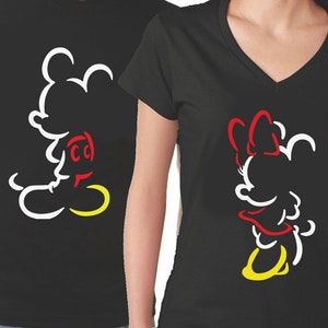Mickey & Minnie Pärchen Set Cut Files | Cricut | Silhouette Cameo | Svg Cut Dateien | Digitale Dateien | PDF | Eps | DXF | PNG | Maus