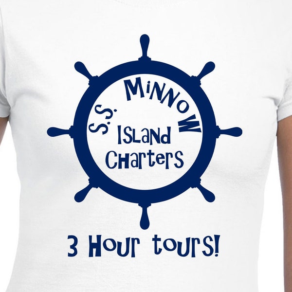 S.S. Minnow Island Charters Cut Files | Cricut | Silhouette Cameo | Svg Cut Files | Digital Files | PDF | Eps | DXF | PnG | Gilligan