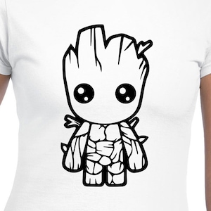 Baby Groot Cut Files | Cricut | Silhouette Cameo | Svg Cut Files | Digital Files | PDF | Eps | DXF | PNG | Guardians Of The Galaxy