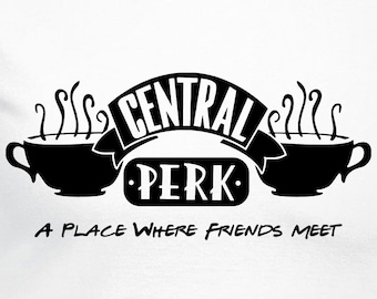 Fichiers de coupe inspirés de Central Perk | Cricut | Camée Silhouette | Fichiers Svg | Fichiers numériques | PDF | Eps | DXF | PNG | Amis