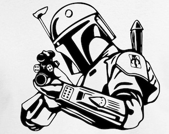 Boba Fett Cut Dateien | Cricut | Silhouette Cameo | Svg Cut Dateien | Digitale Dateien | PDF | Eps | DXF | PNG | Star Wars | Mandalorian