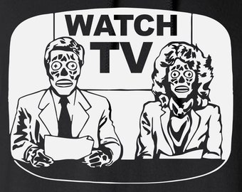 Watch TV Cut Files | Cricut | Silhouette Cameo | Svg Cut Dateien | Digitale Dateien | PDF | Eps | DXF | PnG | Sie leben