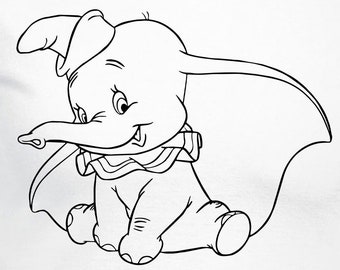 Dumbo Cut Dateien | Cricut | Silhouette Cameo | Svg Cut Dateien | Digitale Dateien | PDF | Eps | DXF | PNG | Elefanten