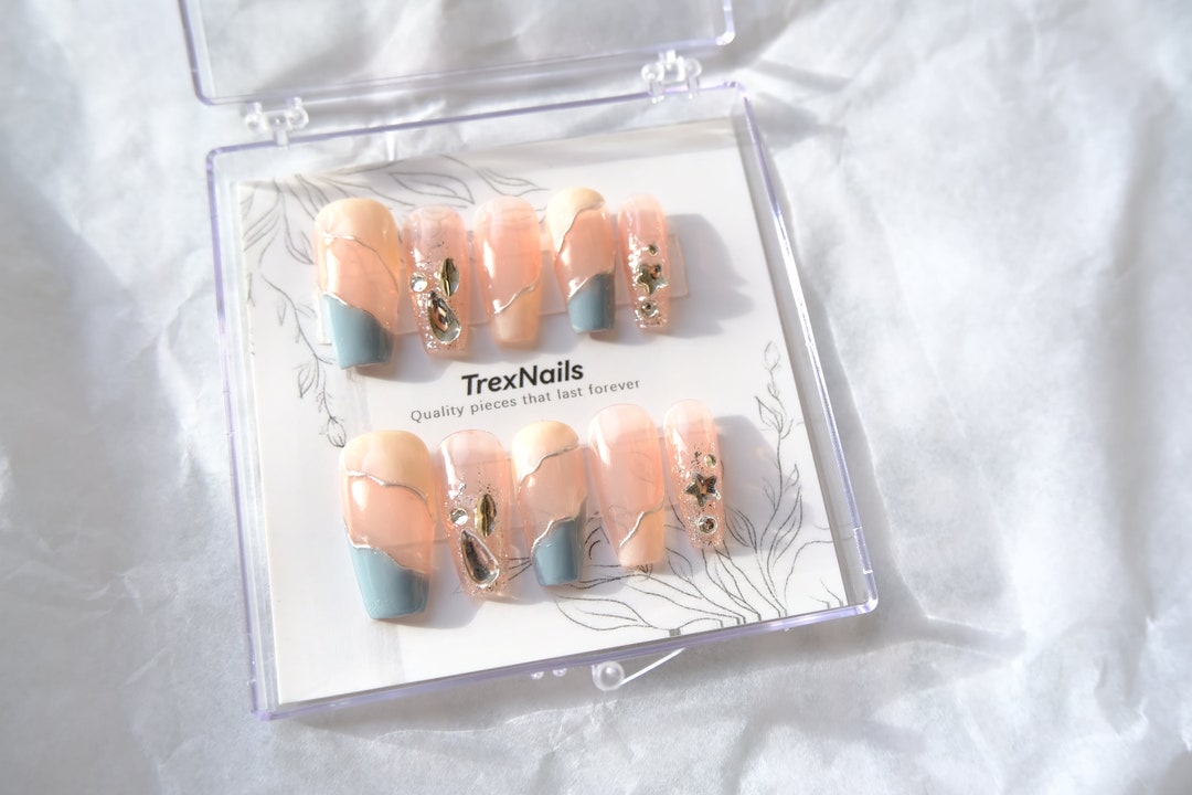Trex Press on Nails the Legend of the Blue Sea 10pcs Coffin Etsy