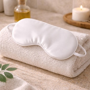 Oogmasker van 100% zijde | Gezwollen oogreliëfkompres | Herbruikbaar kruidenthee-oogkussentje | Depuffend masker onder de ogen| Met katoen gevuld slaapmasker