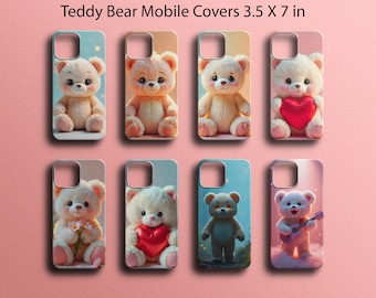Funda de teléfono con osito de peluche / Funda kawaii para iPhone y Samsung
