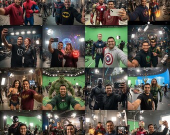 Selfie personalizado con IA y superhéroes de cómics / Foto digital personalizada con celebridades y más