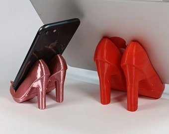 Pretty High Heel Shoe Phone Stand - Fashion Lovers Phone Holder - Phone and Tablet Sizes - Multiple Colours - Trendy Mobile Accessories