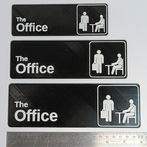 Personalised Office Door Sign 3D Printed Sign Inspired by The Office TV Show Customise with Your Name image 5