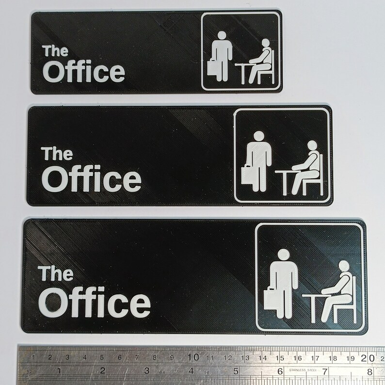 Personalised Office Door Sign 3D Printed Sign Inspired by The Office TV Show Customise with Your Name image 5