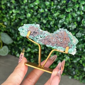 Chrysocolla with Native Copper in Chalcedony K
