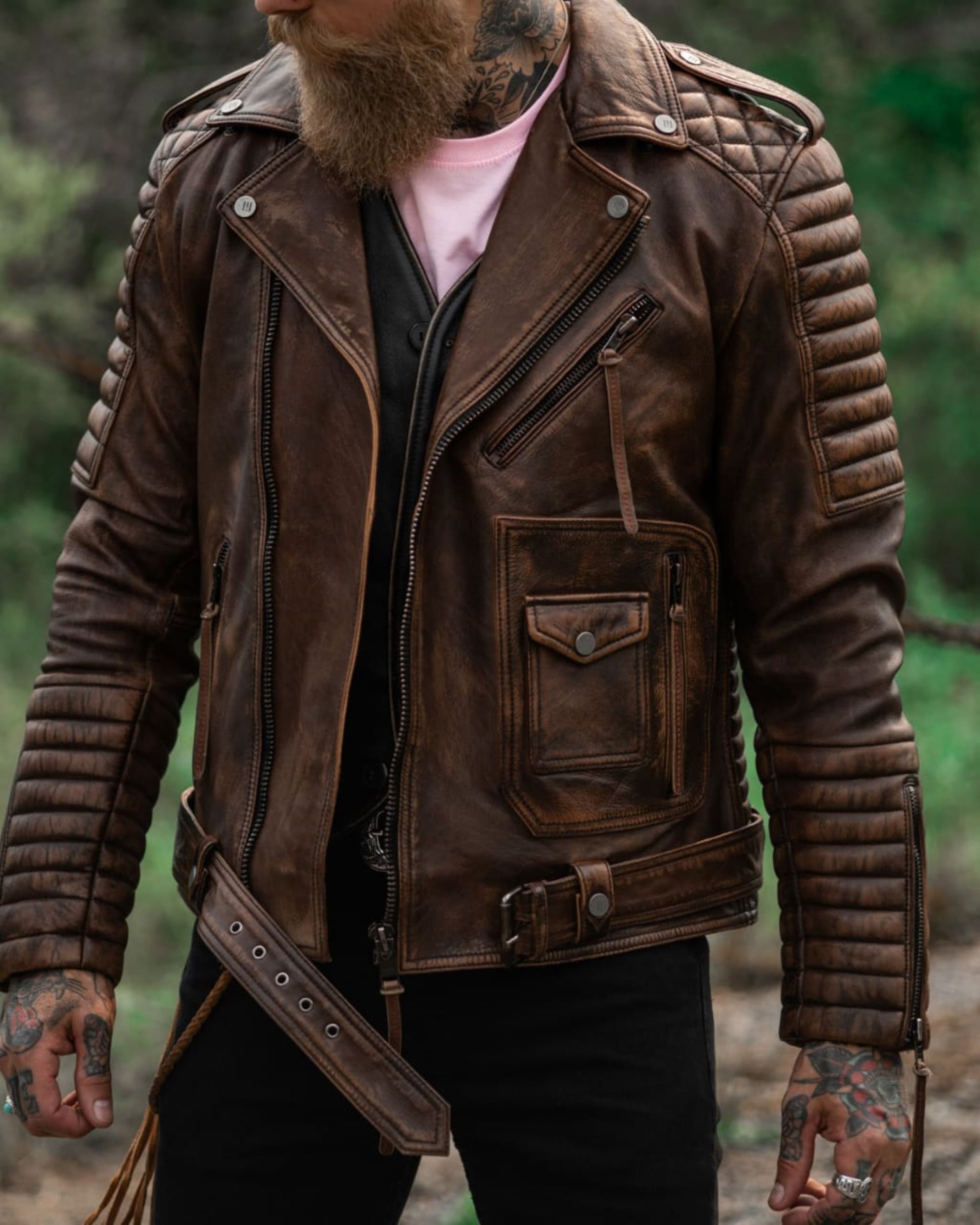 best distressed leather jacket