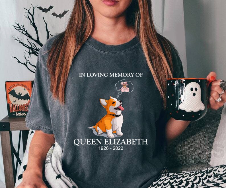 Discover Dog Miss The Queen Shirt, RIP Queen Elizabeth Shirt, Queen Elizabeth Memorial Shirt, Commemorative, RIP The Queen Elizabeth II 1926-2022
